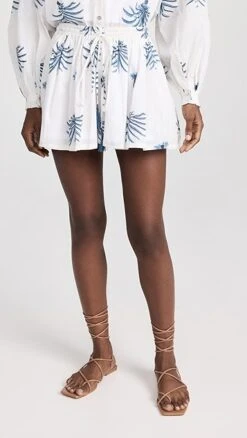 Alix Of Bohemia Christy Indigo Palm Shorts -Agolde Store abohe3014411873 1680293641381 2 0. UX357 QL90