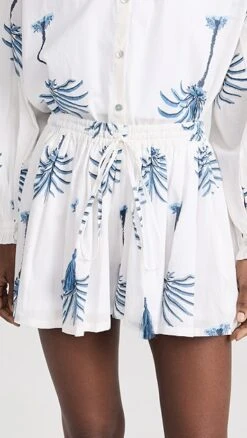 Alix Of Bohemia Christy Indigo Palm Shorts