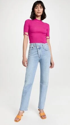AGOLDE Crisscross Straight Legged Jeans -Agolde Store agole3061387612 1643212944237 2 0. UX357 QL90