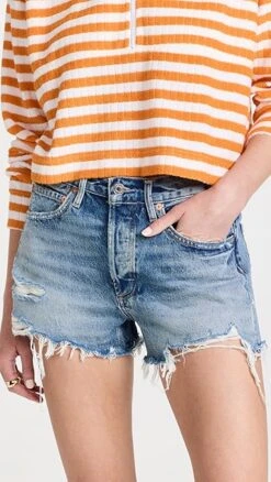 AGOLDE Parker Vintage Cut Off Shorts -Agolde Store agole3062053073 1658871474212 2 0. UX357 QL90