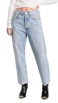 AGOLDE 90's Crop Mid Rise Jeans -Agolde Store agole306221219d 1671121818651 2 0. UX357 QL90