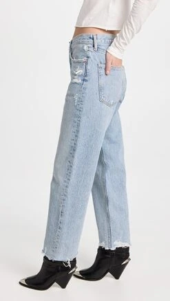AGOLDE 90's Crop Mid Rise Jeans -Agolde Store agole306221219d 1671121818770 2 0. UX357 QL90