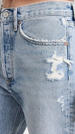 AGOLDE 90's Crop Mid Rise Jeans -Agolde Store agole306221219d 1671121819718 2 0. UX357 QL90