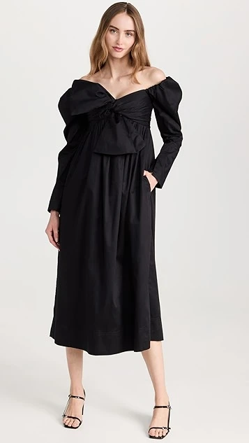 Aje Valentina Bow Midi Dress 6 Aje Valentina Bow Midi Dress - Image 4