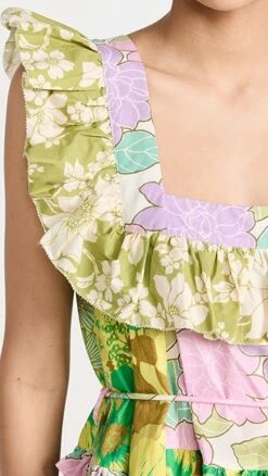 Alemais Elora Patchwork Tiered Midi Dress 13 Alemais Elora Patchwork Tiered Midi Dress -Agolde Store alema301051c3c8 1675712432779 2 0. UX357 QL90