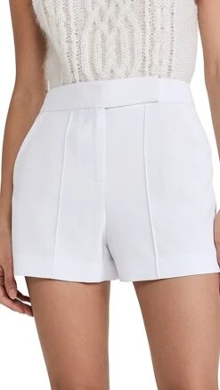 Alice + Olivia Dylan High Waist Tab Pintuck Shorts 13 Alice + Olivia Dylan High Waist Tab Pintuck Shorts -Agolde Store alice46187102ca 1641930132354 2 0. UX357 QL90