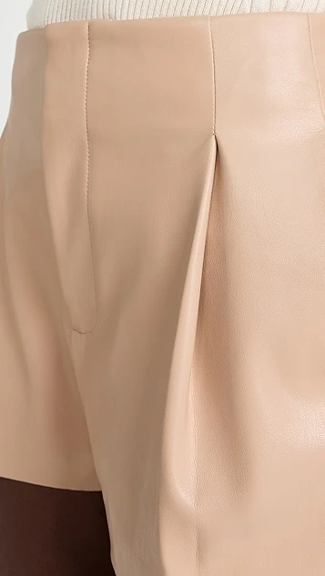 Alice + Olivia Steffie Vegan Leather Paperbag Shorts 7 Alice + Olivia Steffie Vegan Leather Paperbag Shorts - Image 5
