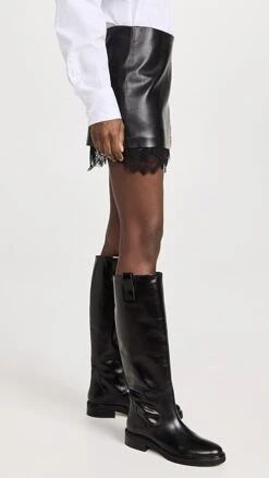 Alice + Olivia Rubi Faux Leather Two Tier Micro Skirt -Agolde Store alice465881cd2d 1669061941235 2 0. UX357 QL90