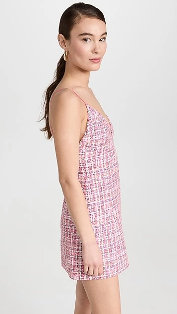 Alice + Olivia Carli Spaghetti Strap Tweed Dress 5 Alice + Olivia Carli Spaghetti Strap Tweed Dress - Image 3