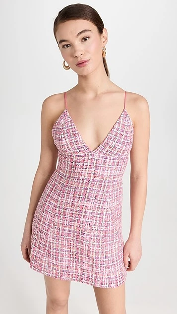 Alice + Olivia Carli Spaghetti Strap Tweed Dress 3 Alice + Olivia Carli Spaghetti Strap Tweed Dress