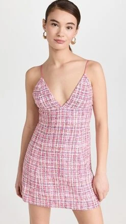 Alice + Olivia Carli Spaghetti Strap Tweed Dress 15 Alice + Olivia Carli Spaghetti Strap Tweed Dress -Agolde Store alice4661221776 1678142571835 2 0. UX357 QL90