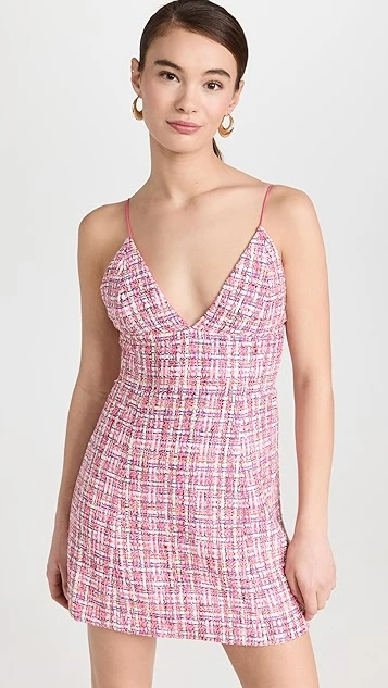 Alice + Olivia Carli Spaghetti Strap Tweed Dress 9 Alice + Olivia Carli Spaghetti Strap Tweed Dress - Image 7