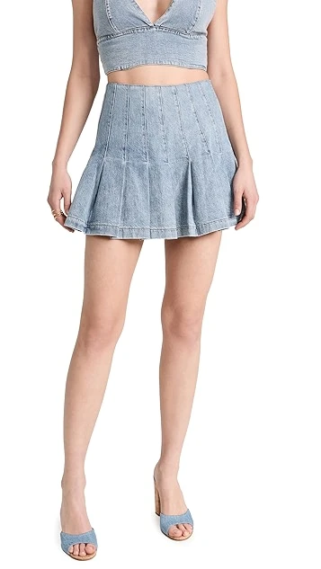 Alice + Olivia Carter Denim Skirt 9 Alice + Olivia Carter Denim Skirt - Image 7