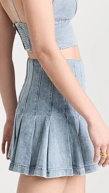 Alice + Olivia Carter Denim Skirt 5 Alice + Olivia Carter Denim Skirt - Image 3