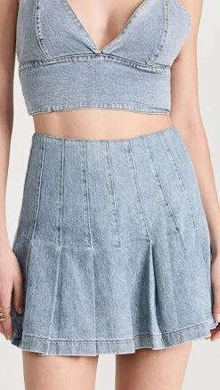 Alice + Olivia Carter Denim Skirt