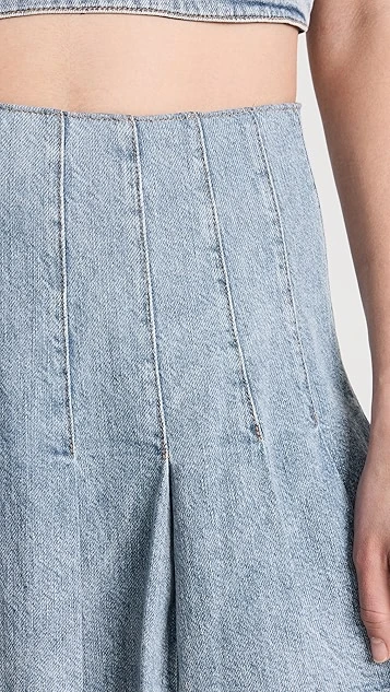 Alice + Olivia Carter Denim Skirt 7 Alice + Olivia Carter Denim Skirt - Image 5