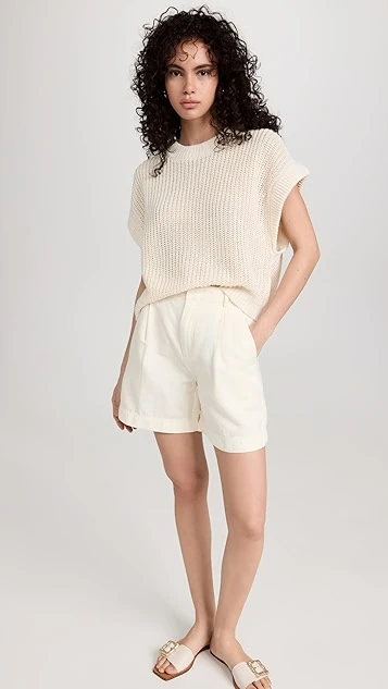 Apiece Apart Francoise Pleated Shorts 6 Apiece Apart Francoise Pleated Shorts - Image 4