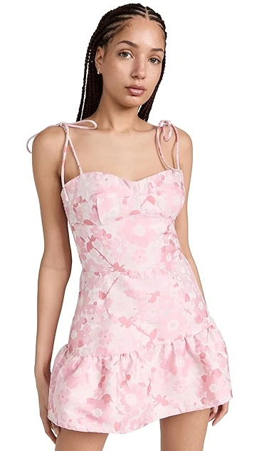 Amanda Uprichard Champagne Skort Romper 8 Amanda Uprichard Champagne Skort Romper - Image 6