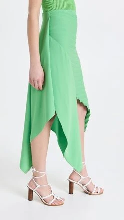 A.W.A.K.E. MODE Asymmetric Pleated Skirt -Agolde Store awake302521ba2d 1652366883516 2 0. UX357 QL90