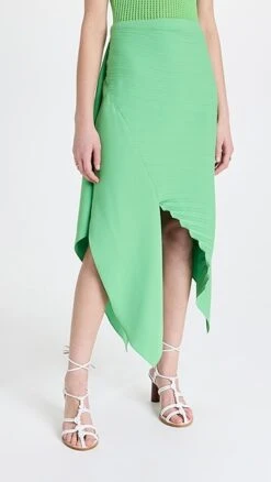 A.W.A.K.E. MODE Asymmetric Pleated Skirt
