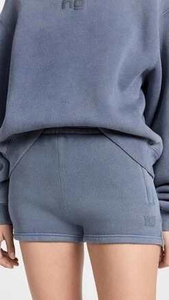 Alexander Wang Essential Terry Sweatshort With Puff Paint Logo