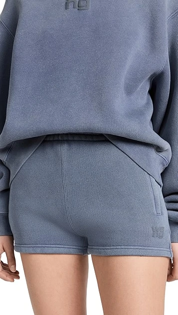 Alexander Wang Essential Terry Sweatshort With Puff Paint Logo 9 Alexander Wang Essential Terry Sweatshort With Puff Paint Logo - Image 7
