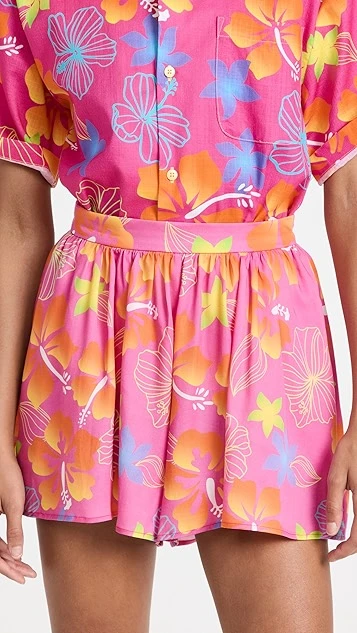 BruceGlen Tiki Floral Printed Shorts 3 BruceGlen Tiki Floral Printed Shorts