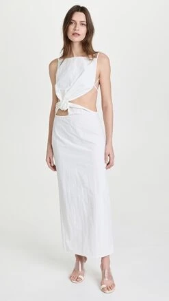 Christopher Esber Interlocked Ruched Dress