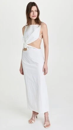 Christopher Esber Interlocked Ruched Dress -Agolde Store cesbe300701d7a2 1651162433638 2 0. UX357 QL90