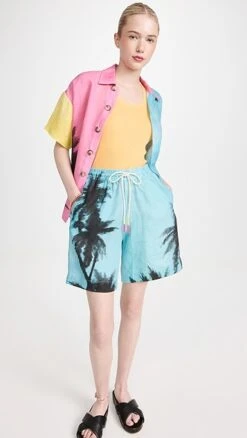 Mira Mikati Printed Elasticated Bermuda Shorts 12 Mira Mikati Printed Elasticated Bermuda Shorts -Agolde Store cmira304181c3c8 1678732450077 2 0. UX357 QL90