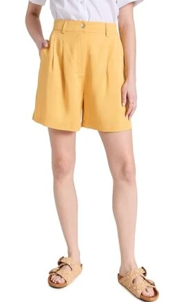 DONNI. Twill Pleated Shorts -Agolde Store donii3012318122 1679341107216 2 0. UX357 QL90