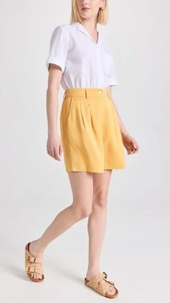 DONNI. Twill Pleated Shorts -Agolde Store donii3012318122 1679341108870 2 0. UX357 QL90