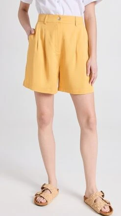 DONNI. Twill Pleated Shorts -Agolde Store donii3012318122 1679341108936 2 0. UX357 QL90