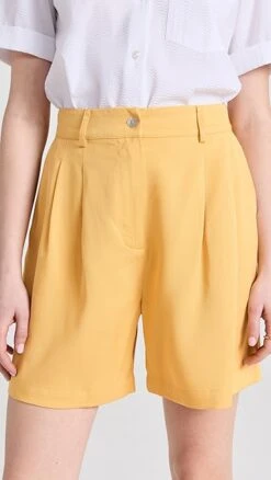 DONNI. Twill Pleated Shorts