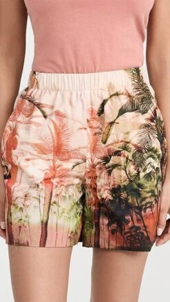 Dur Doux Sunset Palm Shorts -Agolde Store durdo3000512306 1677604833389 2 0. UX357 QL90