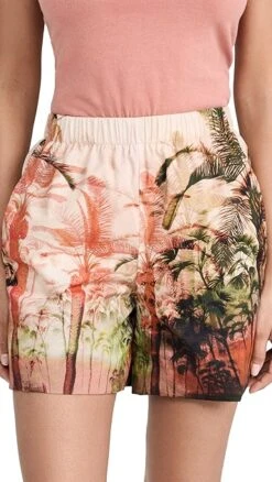 Dur Doux Sunset Palm Shorts -Agolde Store durdo3000512306 1677604833422 2 0. UX357 QL90