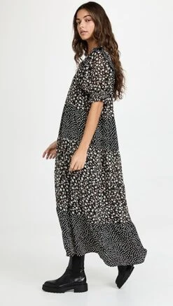 English Factory Floral & Dot Print Maxi Dress -Agolde Store efact3064310c4d 1636575117966 2 0. UX357 QL90