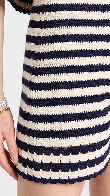 Eleven Six Lara Crochet Stripe Shorts 9 Eleven Six Lara Crochet Stripe Shorts - Image 7