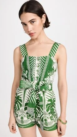 FARM Rio Macaw Elegance Off-White Romper -Agolde Store farmr306291f5ca 1674578358041 2 1. UX357 QL90