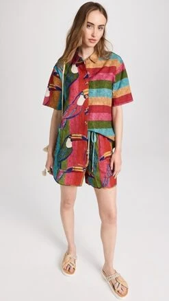 FARM Rio Wonderful Toucans Uni Shorts 12 FARM Rio Wonderful Toucans Uni Shorts -Agolde Store farmr306401f5cb 1675354473999 2 0. UX357 QL90