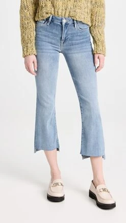 FRAME Le Crop Mini Boot Step Fray Jeans