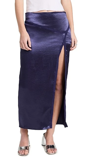 Free People Dakota Satin Midi Skirt 8 Free People Dakota Satin Midi Skirt - Image 6