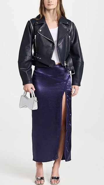 Free People Dakota Satin Midi Skirt 6 Free People Dakota Satin Midi Skirt - Image 4