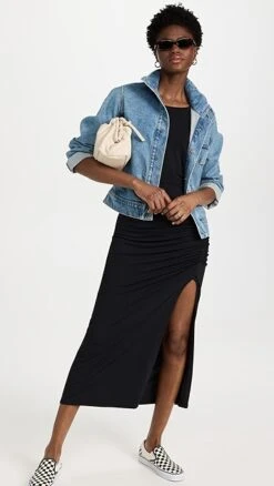 Free People Lakeside Solid Midi Dress -Agolde Store freep459351cd2d 1680556166601 2 0. UX357 QL90