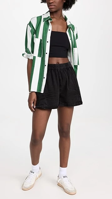 Free People Get Free Poplin Pull On Shorts 6 Free People Get Free Poplin Pull On Shorts - Image 4