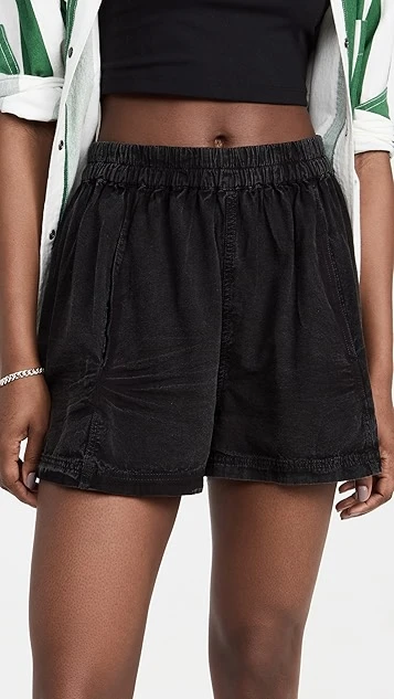 Free People Get Free Poplin Pull On Shorts 3 Free People Get Free Poplin Pull On Shorts