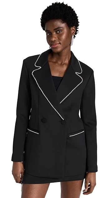 Good American Scuba Crystal Blazer 8 Good American Scuba Crystal Blazer - Image 6