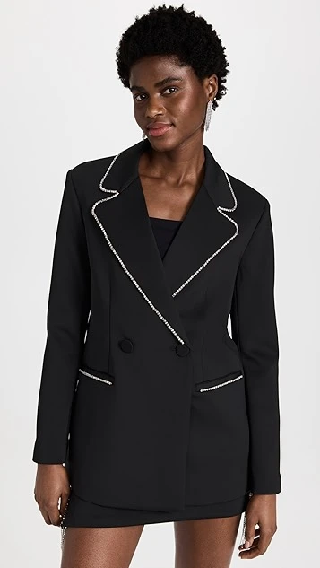 Good American Scuba Crystal Blazer 9 Good American Scuba Crystal Blazer - Image 7