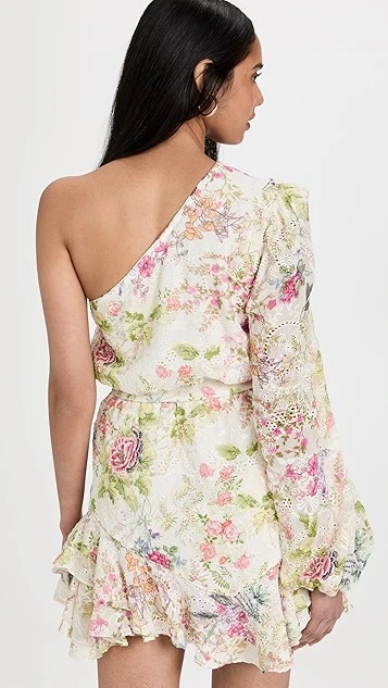 Hemant And Nandita One Shoulder Mini Dress 4 Hemant And Nandita One Shoulder Mini Dress - Image 2