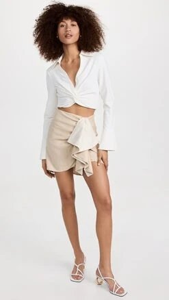 HEVRON Sela Skirt -Agolde Store hevrn3000895175 1673995264528 2 0. UX357 QL90